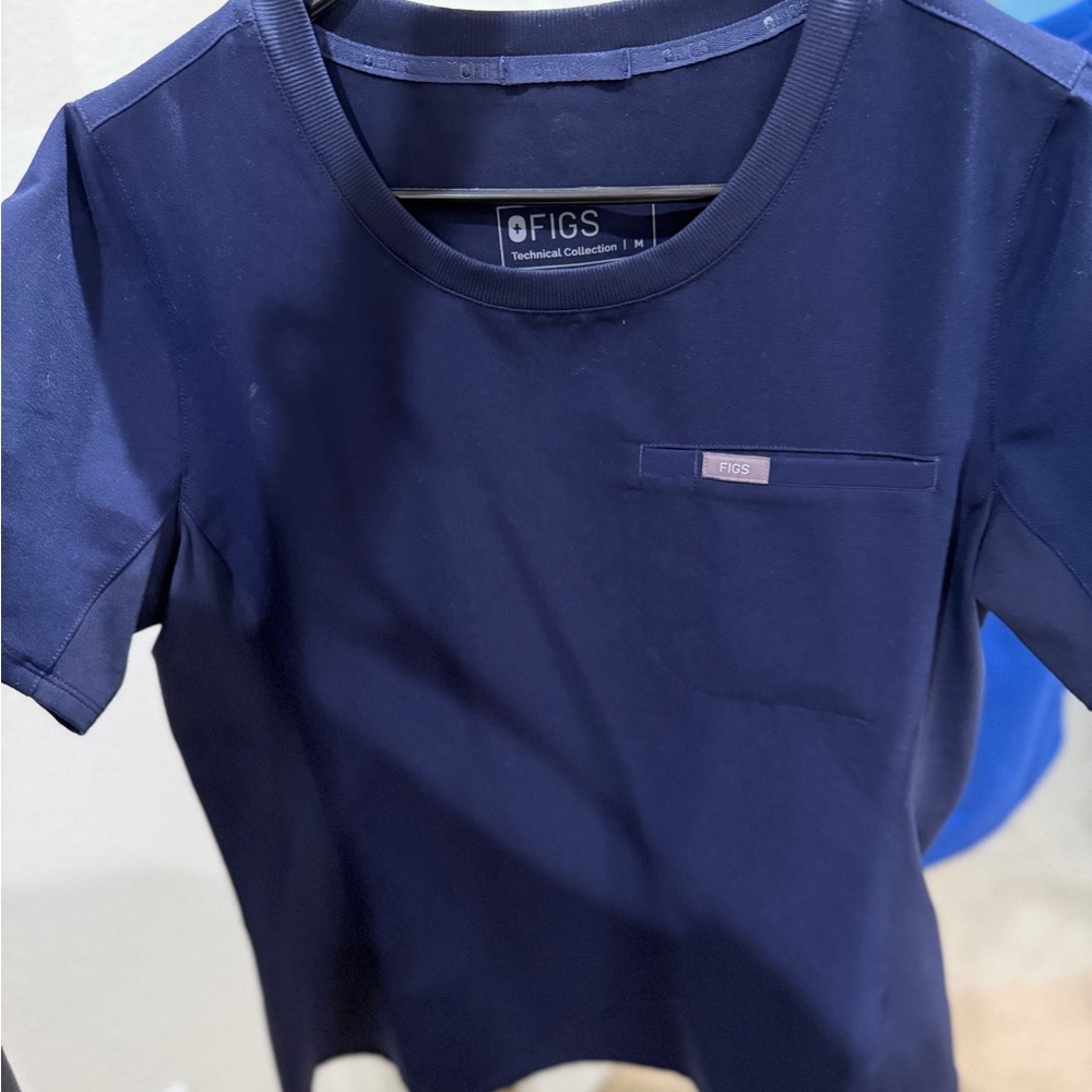 Figs scoop scrub tops Navy Blue and black